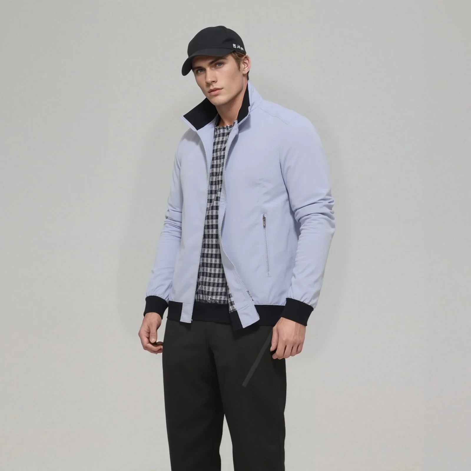 Lancaster™ Jacket with English Plaid Lining / Casual Sophistication for Men of Taste!