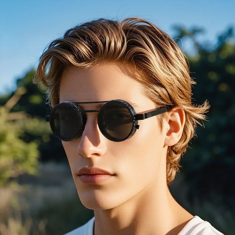 Eclipse™ Sunglasses with Adjustable Brightness and Retro Design / Unique Look and Total Protection in Any Environment!