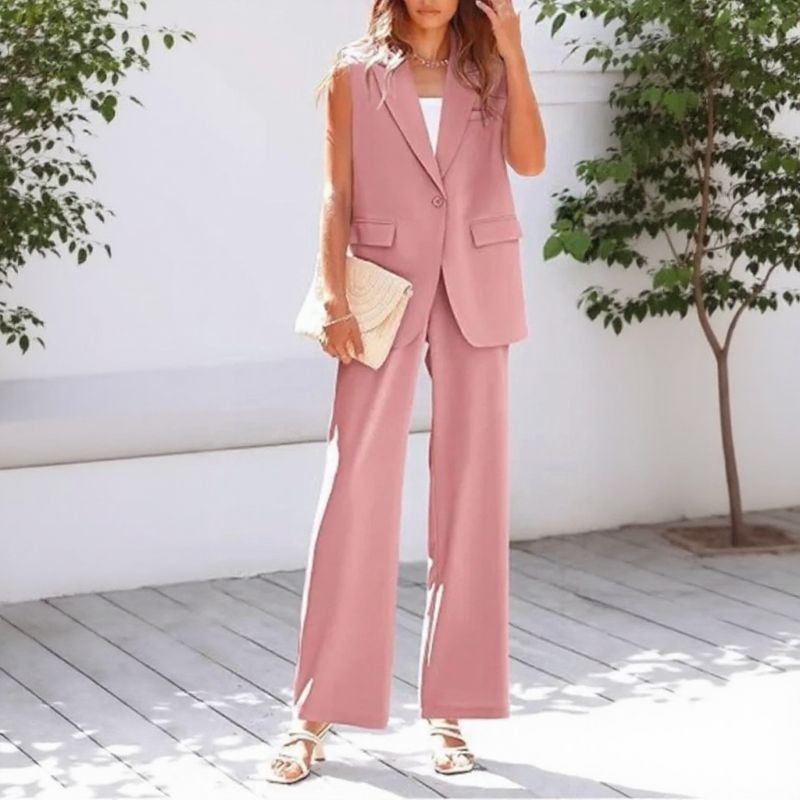 Antoinette™ Set with Tailored Vest and Long-Legged Pants / Classic, Feminine, and Unforgettable!