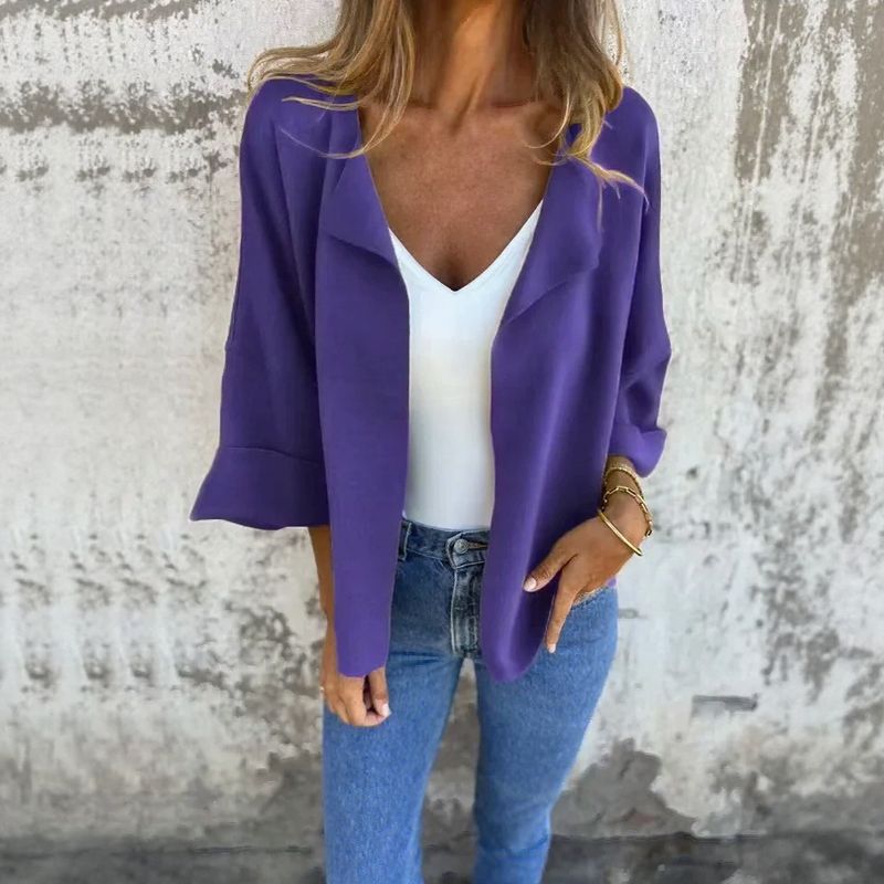Belluno™ Blazer-Style Cardigan in Rustic Viscose / Timeless Sophistication with Handmade Comfort and Charm!