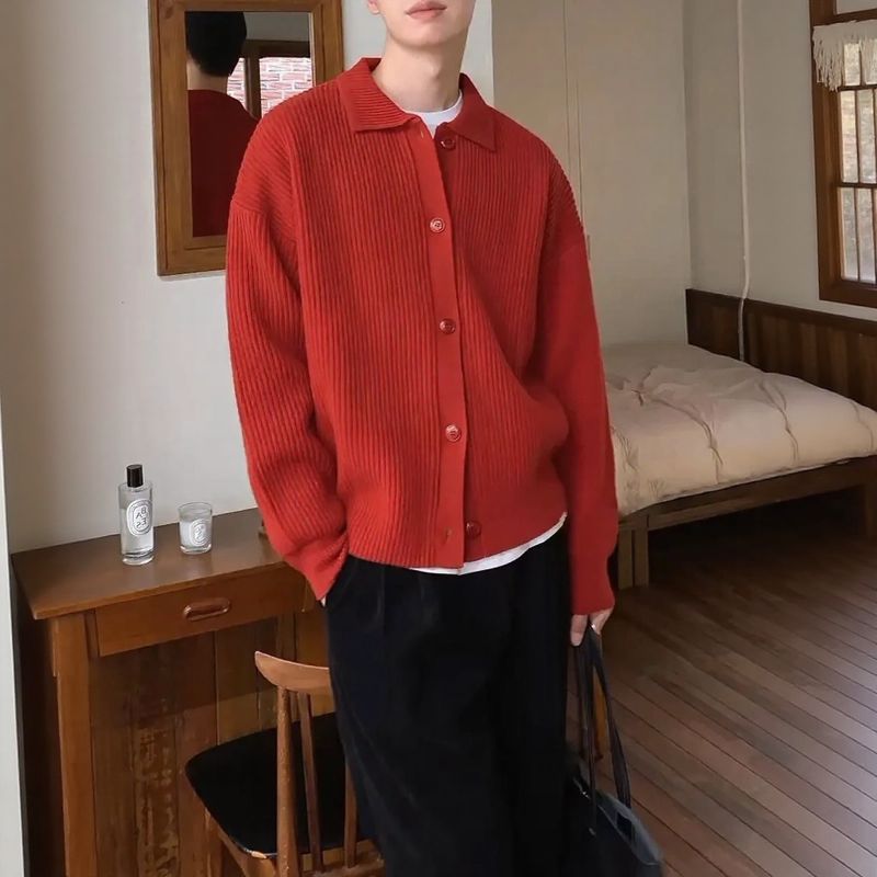 Preston™ Cardigan in Premium Tricot with Structured Collar / The New Icon of Smart Men's Style!