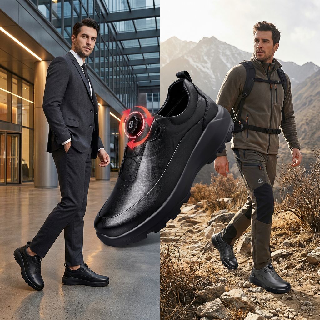 Altair™ Premium Leather Shoe with High-Durability Construction