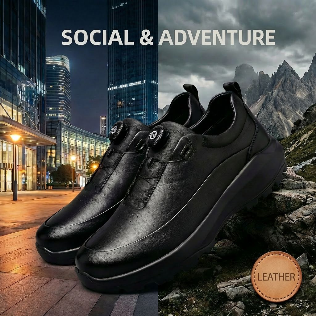 Altair™ Premium Leather Shoe with High-Durability Construction