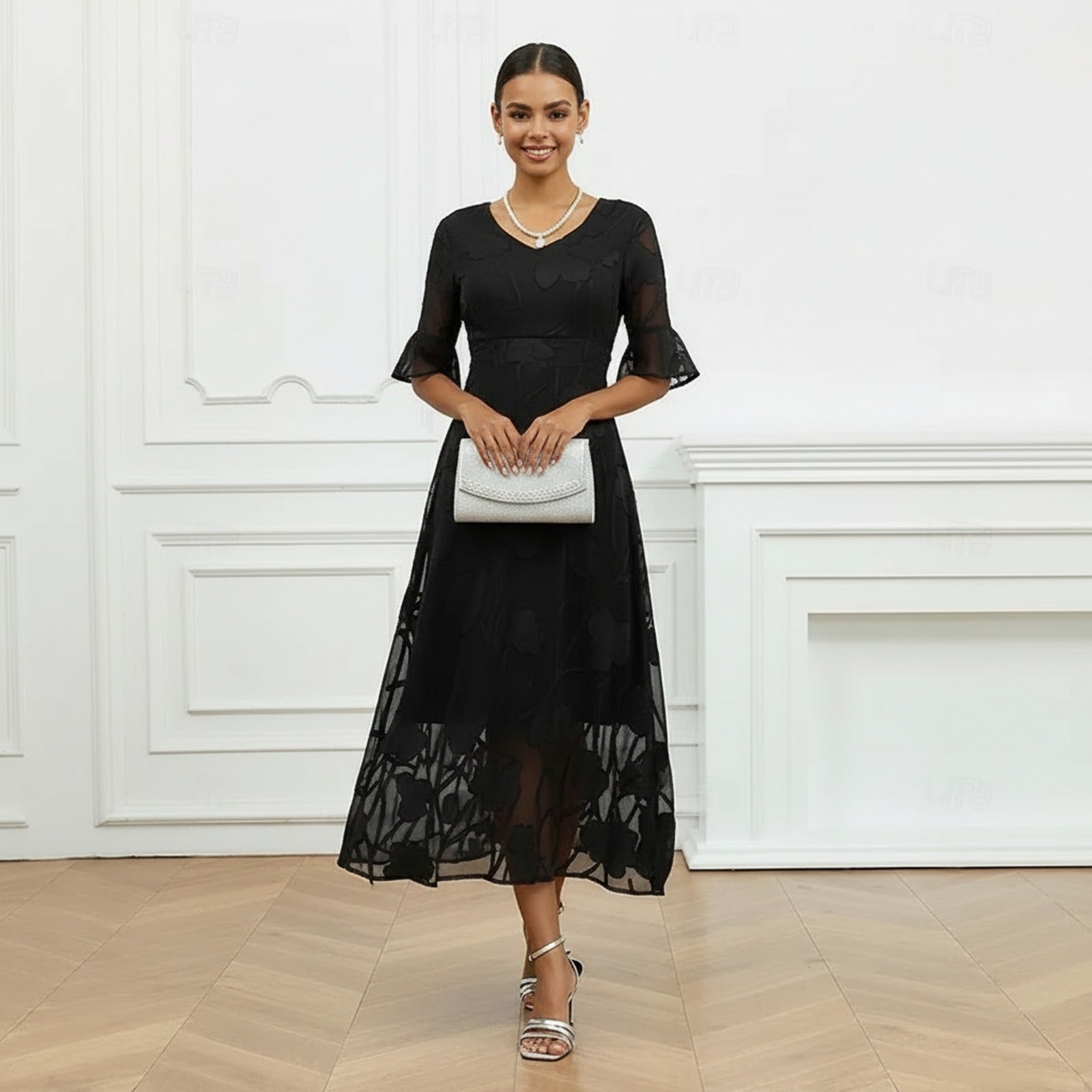 Celira™ Dress with Sophisticated Floral Design