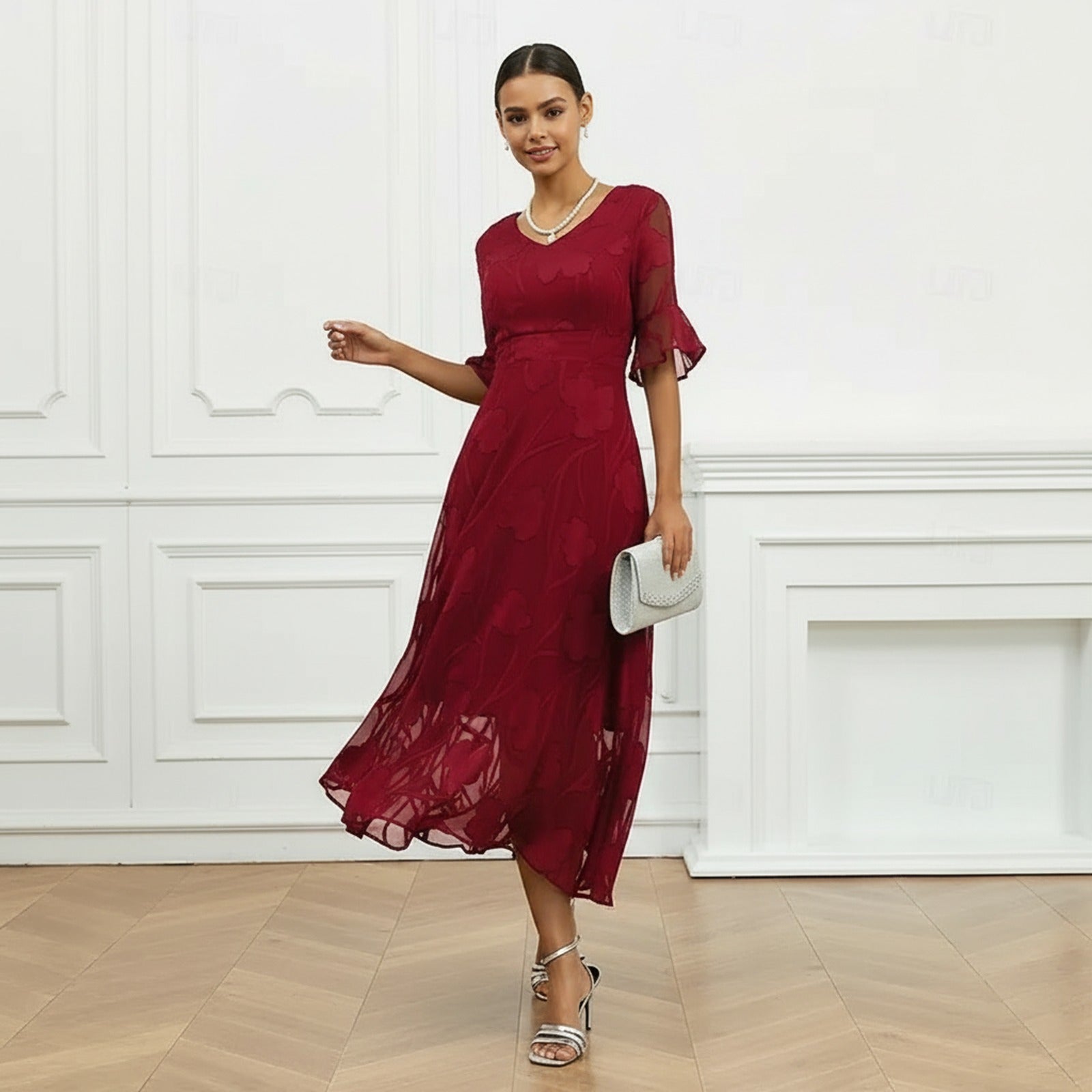 Celira™ Dress with Sophisticated Floral Design