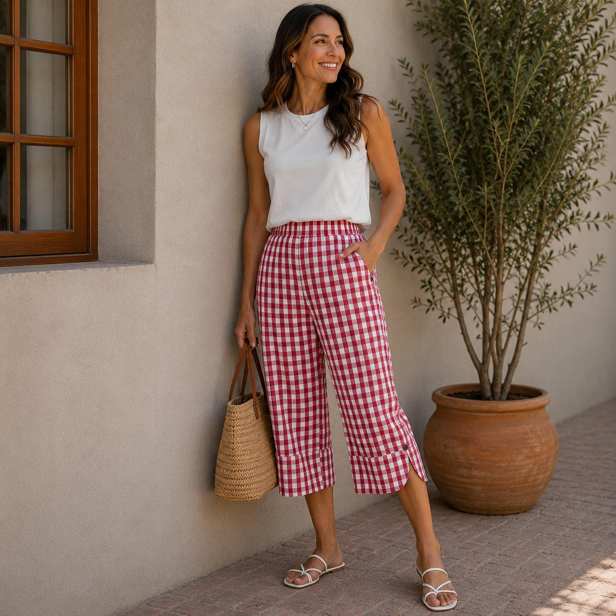 Ravena™ Cropped Wide-Leg Pants with Flowy Fit & Everyday Comfort