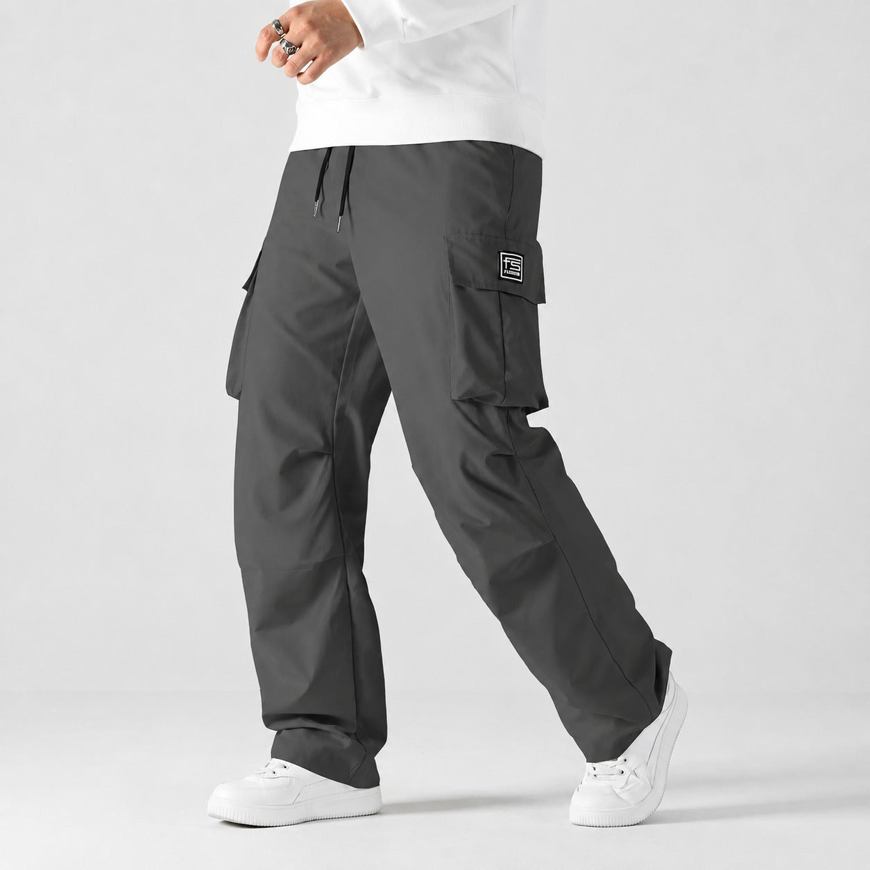 Toren™ Cargo Pants with Relaxed Fit, Side Pockets and Adjustable Waist