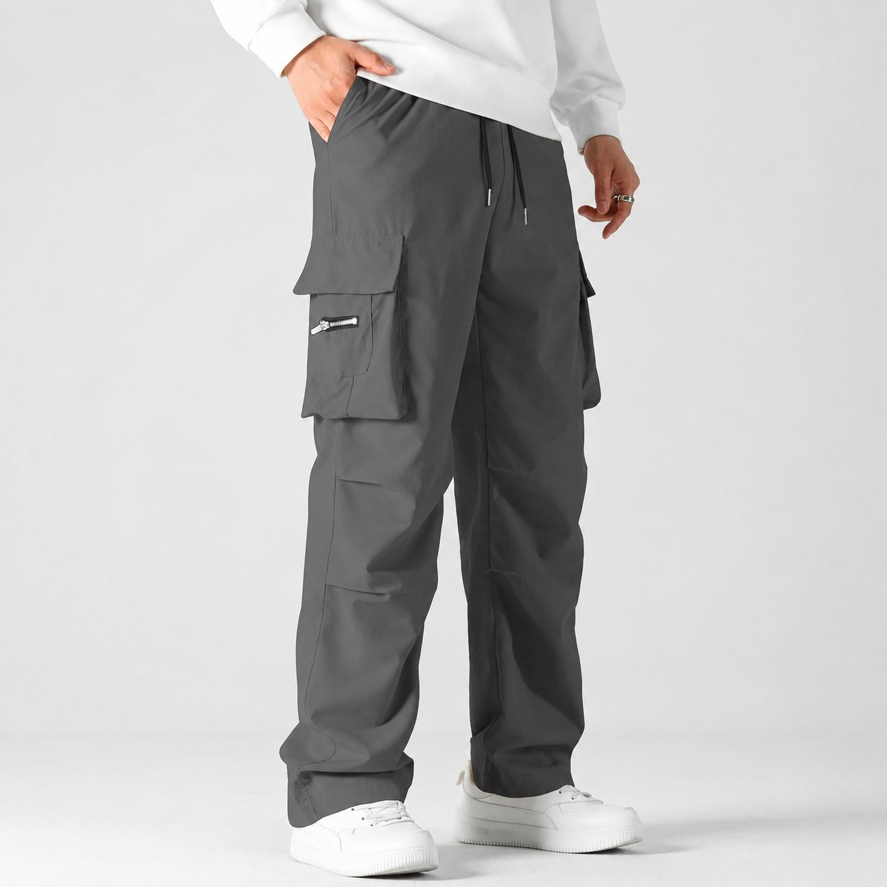 Toren™ Cargo Pants with Relaxed Fit, Side Pockets and Adjustable Waist