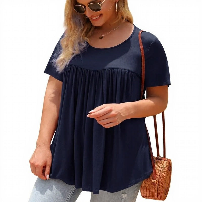 Lirena™ Blouse with Charming Prints and Gathered Silhouette