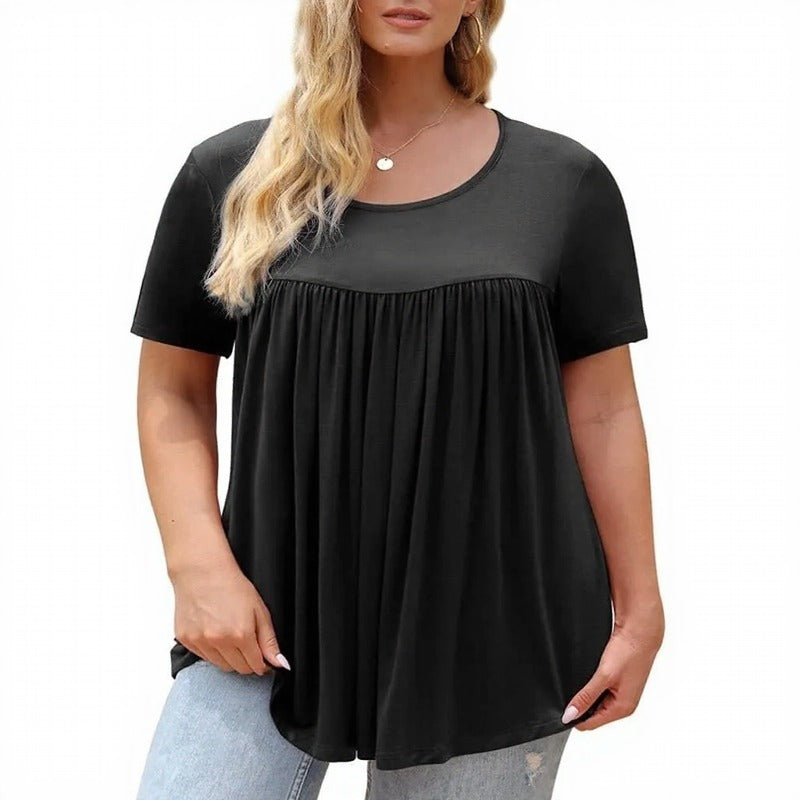 Lirena™ Blouse with Charming Prints and Gathered Silhouette