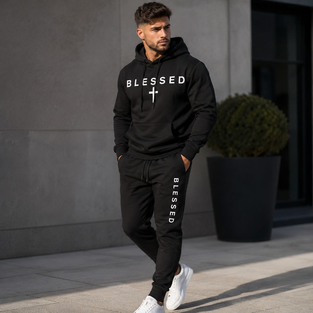 Braven™ 2-Piece Set with Hooded Sweatshirt, Kangaroo Pocket and Jogger Pants