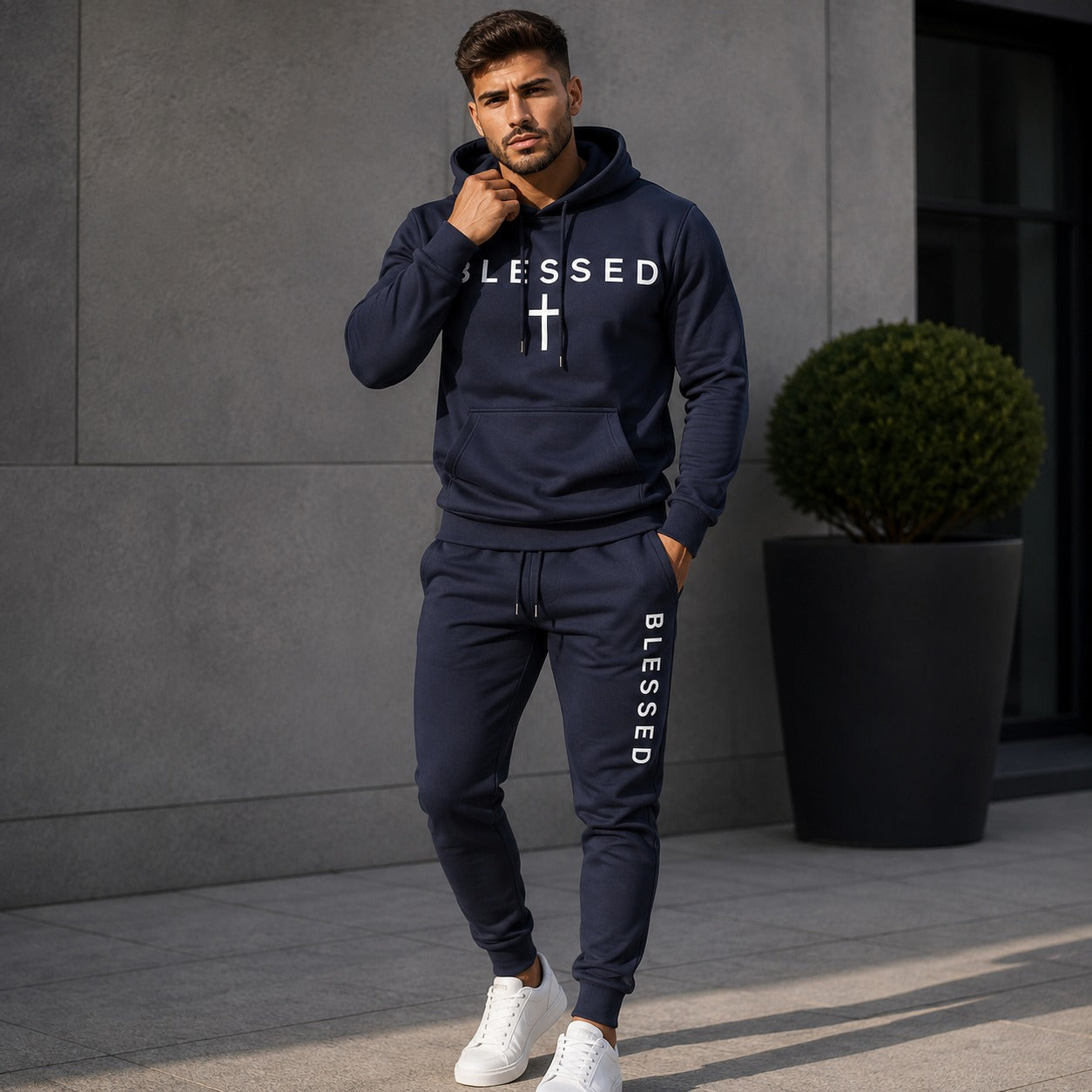 Braven™ 2-Piece Set with Hooded Sweatshirt, Kangaroo Pocket and Jogger Pants