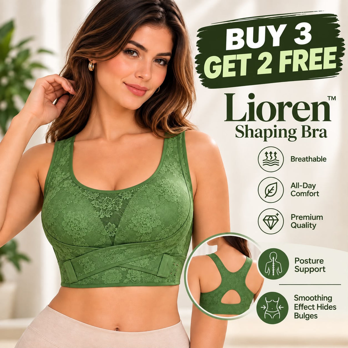 BUY 3 GET 2 FREE - Lioren™ Shaping Bra with Posture Support and Smoothing Effect