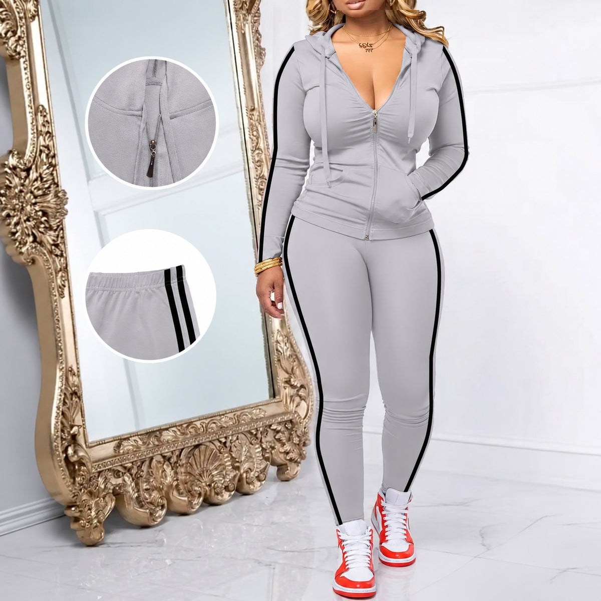 Avery™ Athletic Set with Hooded Jacket and Slim-Fit Pants