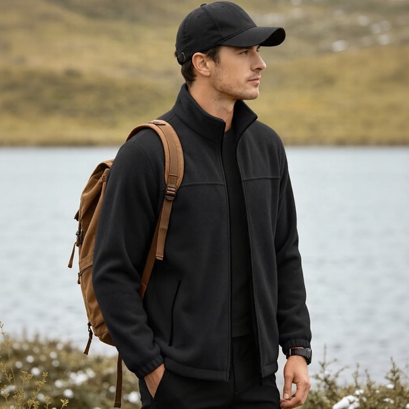 Caldwell™ Fleece Jacket with High Collar and Front Zipper