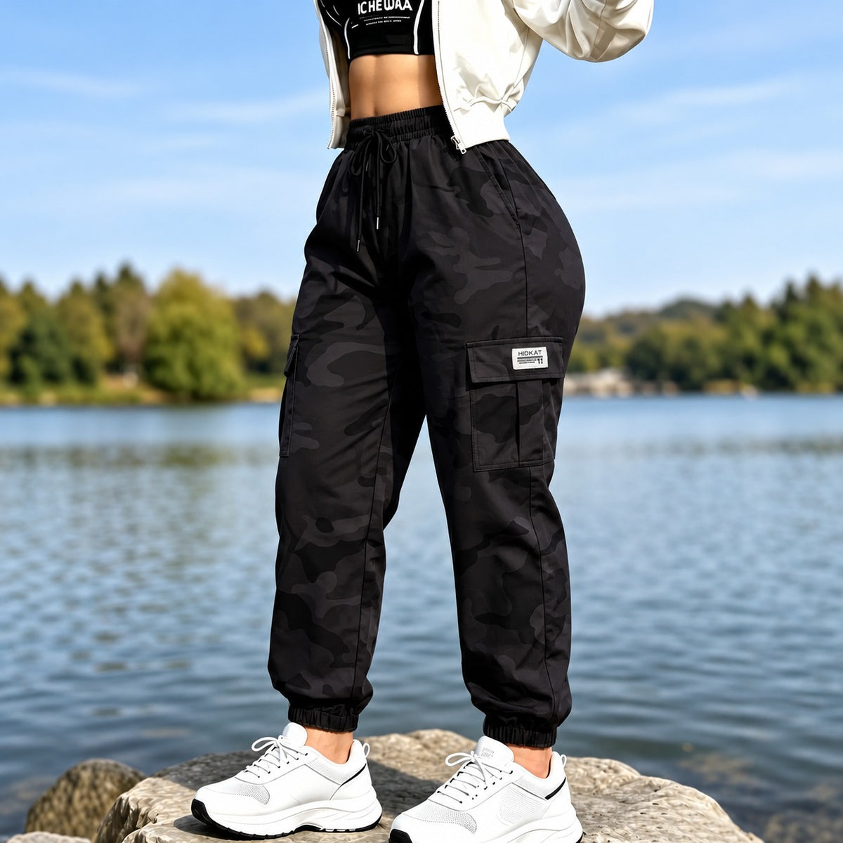 Kensley™ Cargo Jogger Pants with Adjustable Waistband, Side Pockets and Relaxed Fit