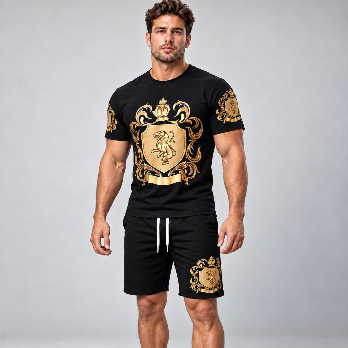 Leofric™ T-Shirt and Shorts Set in Lightweight, Comfortable Fabric