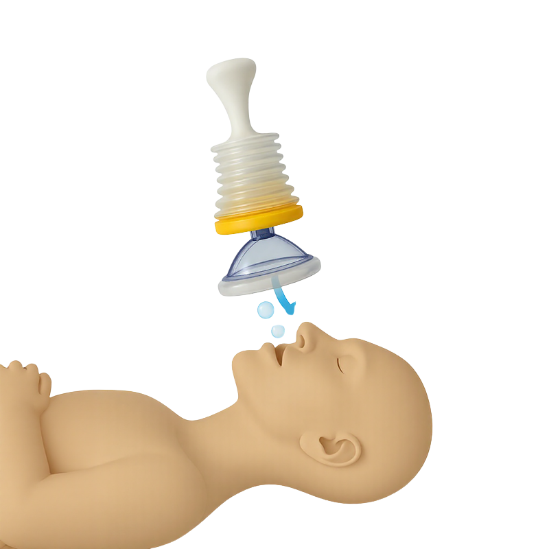 Anti-Suffocation Rescue Mask with Pressure Pump / Practicality and Safety at Your Fingertips!