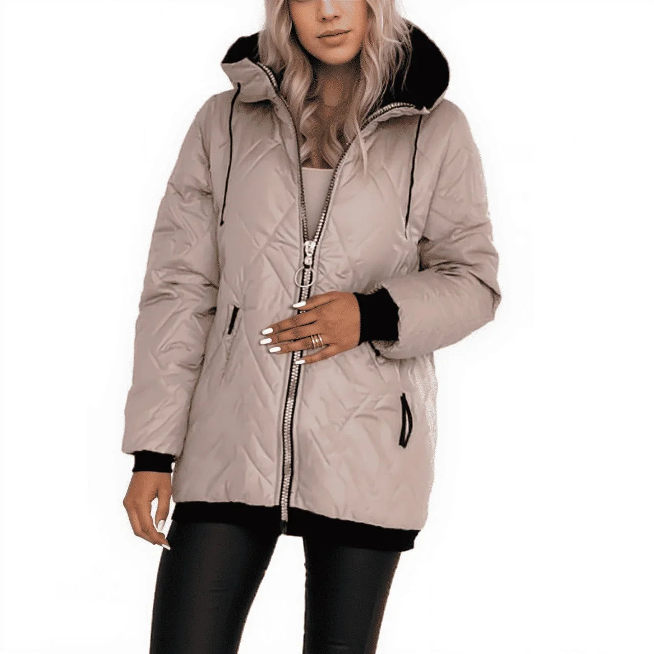 LuxAllure™ Thermal Jacket with Premium Quilting and High Collar / Warm Comfort with Sophisticated Design!