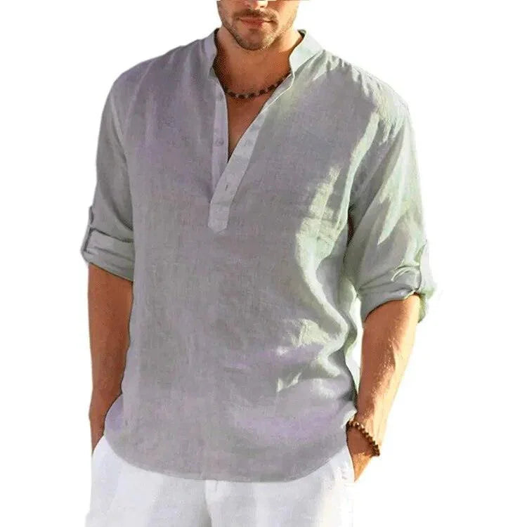 Camisa Em Linho Alto Padrão - Classe A / Toque de Sofisticação Que Seu Guarda Roupas Merece! - ModernLar