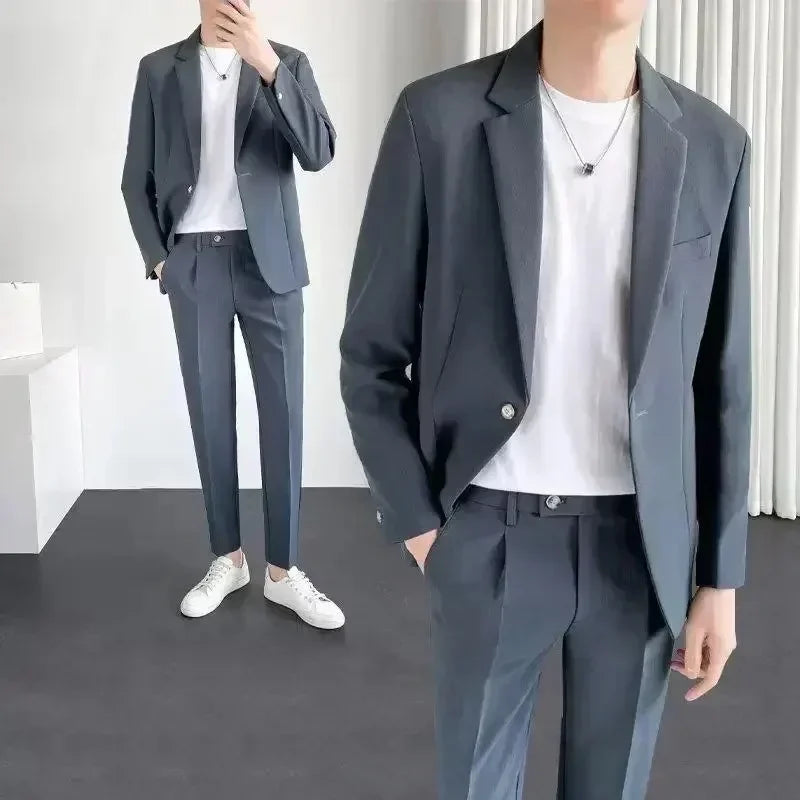 Men’s Modern Business Casual Suit – Sleek Design with Comfort for Everyday Elegance