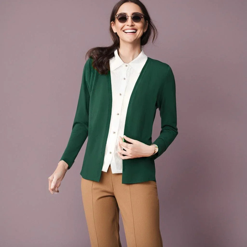 Conjunto Chic Femme™ Camisa e Cardigan em Uma Peça Única! - ModernLar