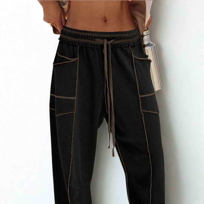 Anastácia™ Baggy Pants in Super Light Cotton Blend with Elastic Waistband / The Chic Comfort Real Women Deserve!