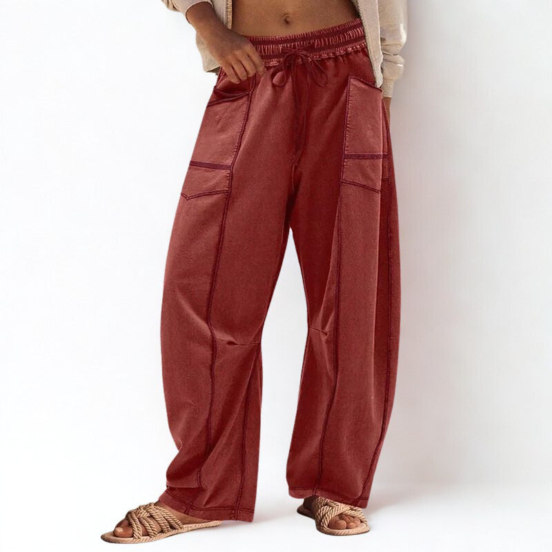 Anastácia™ Baggy Pants in Super Light Cotton Blend with Elastic Waistband / The Chic Comfort Real Women Deserve!
