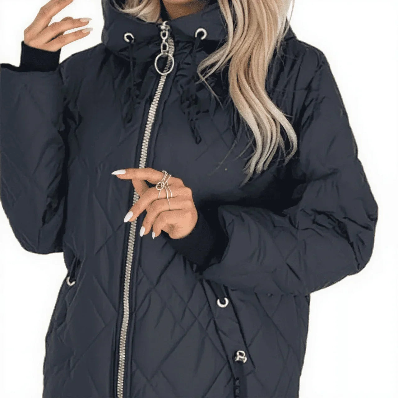 LuxAllure™ Thermal Jacket with Premium Quilting and High Collar / Warm Comfort with Sophisticated Design!
