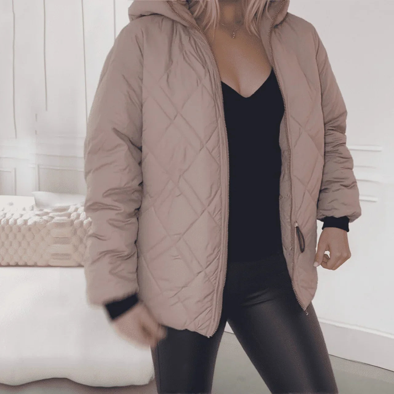 LuxAllure™ Thermal Jacket with Premium Quilting and High Collar / Warm Comfort with Sophisticated Design!