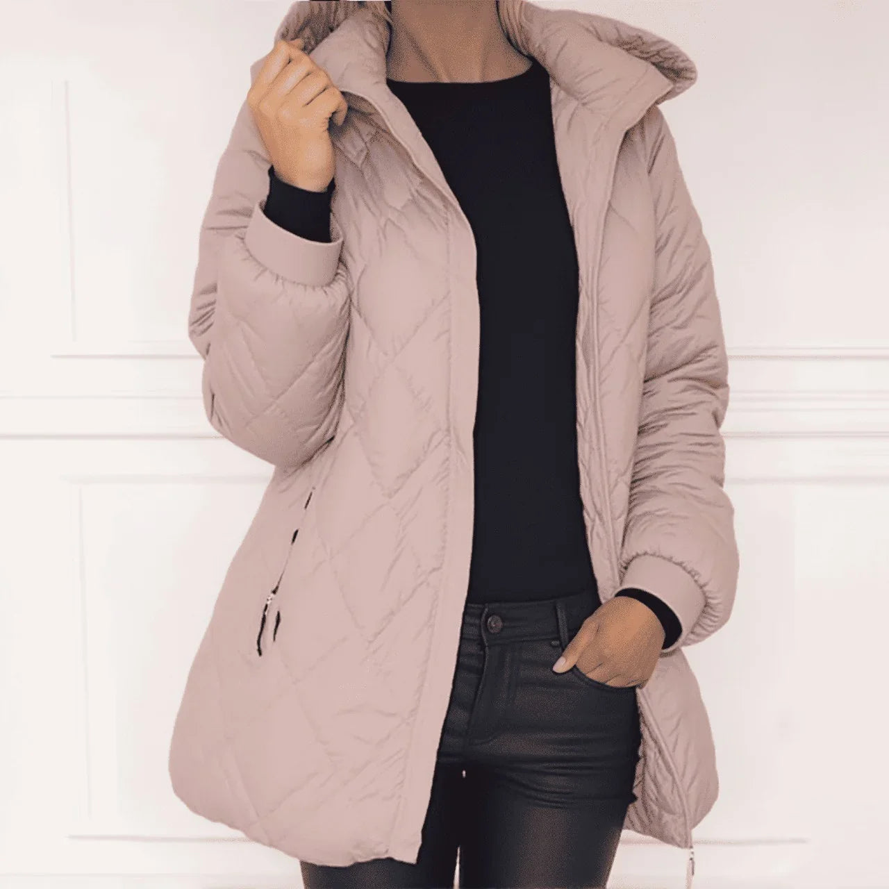 LuxAllure™ Thermal Jacket with Premium Quilting and High Collar / Warm Comfort with Sophisticated Design!