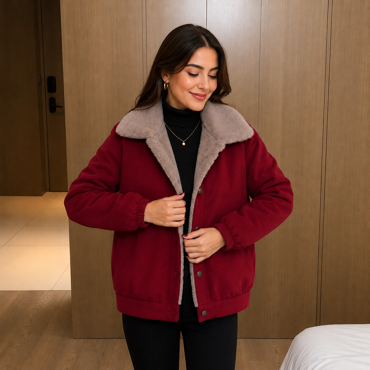 Celeste™ Jacket with Plush Lining and Sophisticated Design