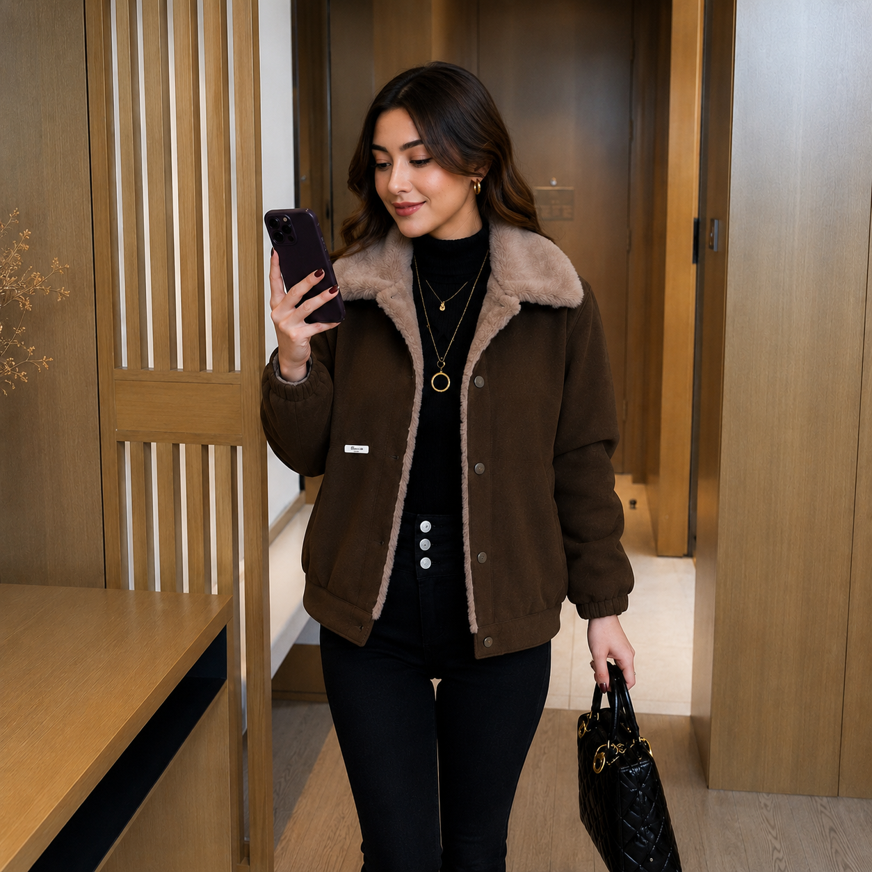 Celeste™ Jacket with Plush Lining and Sophisticated Design