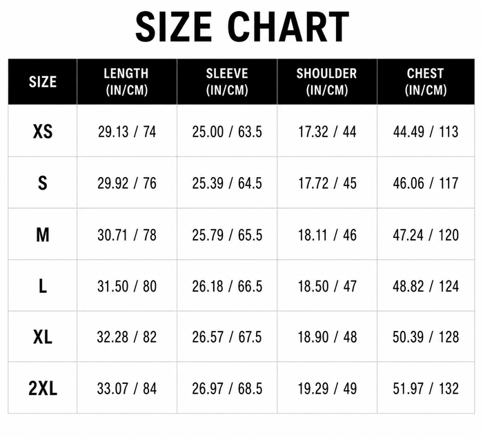 Size Guide