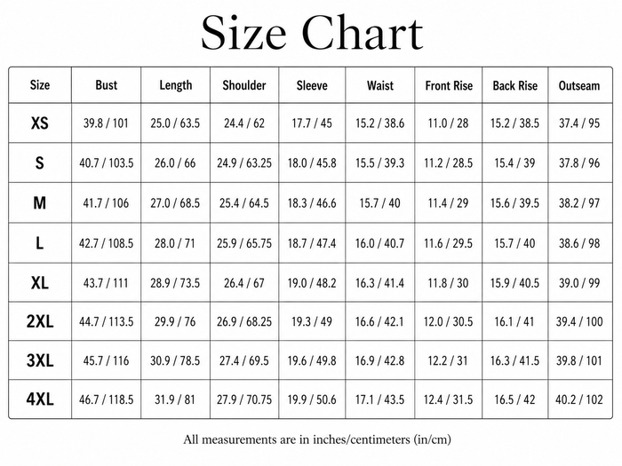 Size Guide