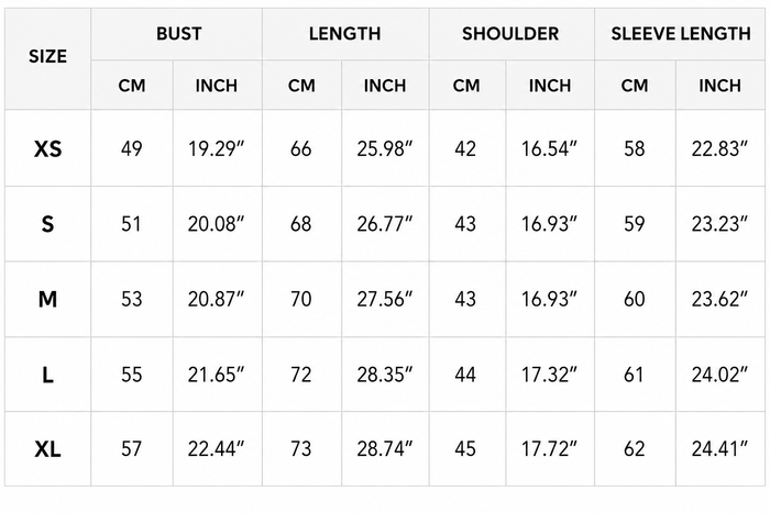 Size Guide