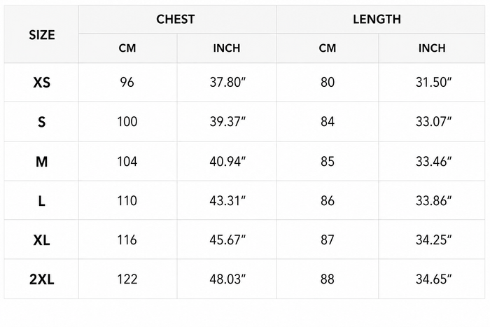 Size Guide