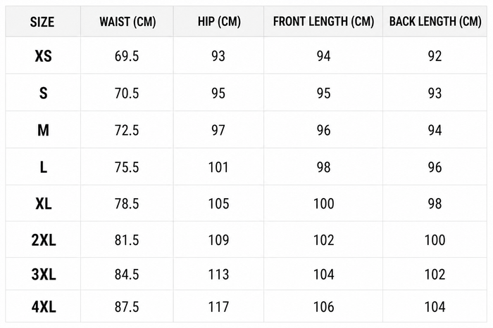 Size Guide