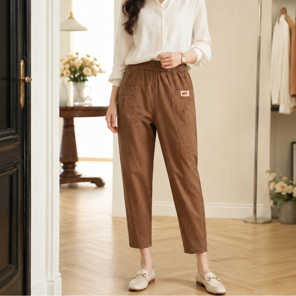 Marelise™ Pants With Spacious Pockets and Adjustable Waistband