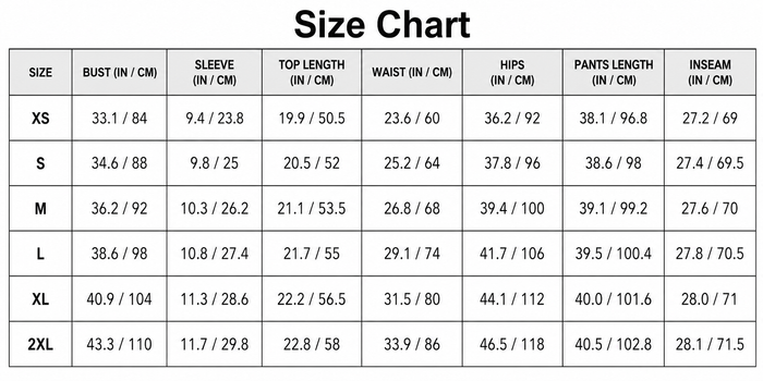 Size Guide