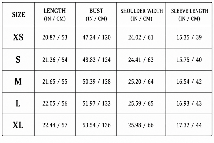 Size Guide