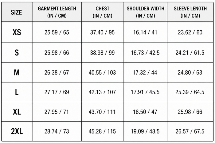 Size Guide