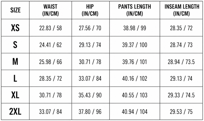 Size Guide