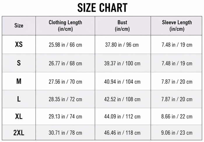 Size Guide