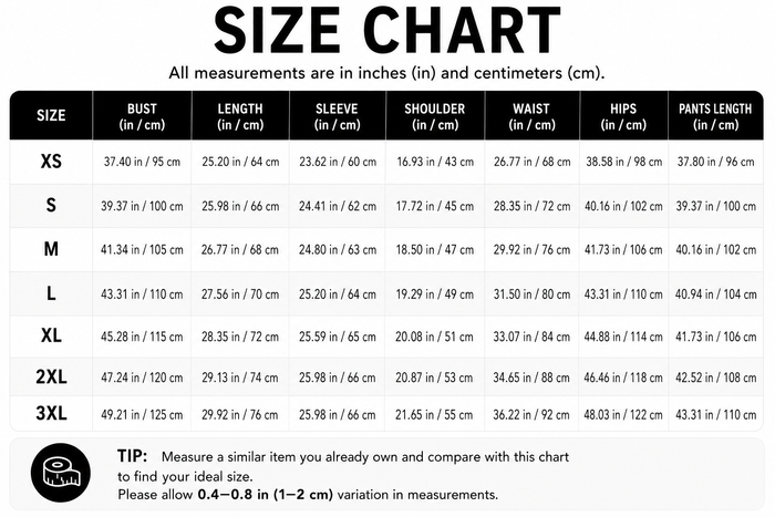 Size Guide