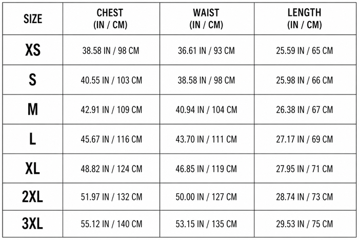Size Guide