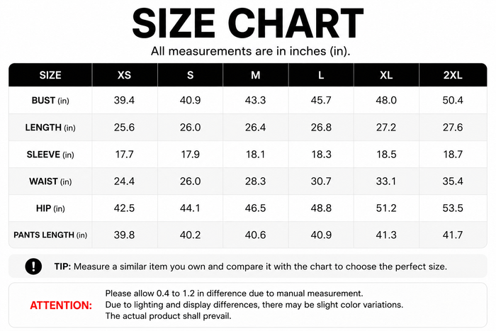 Size Guide