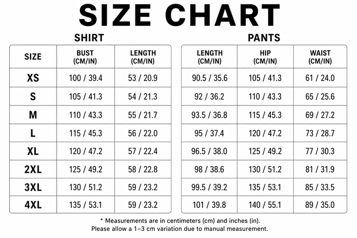Size Guide