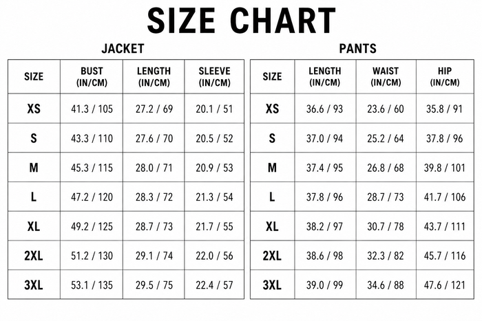Size Guide