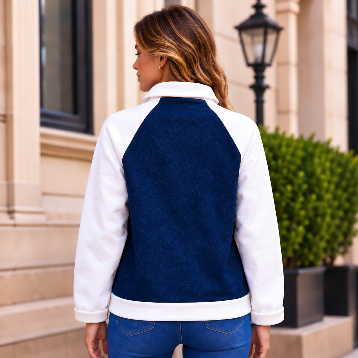 Verena™ Jacket with Two-Tone Design and Structured High Collar